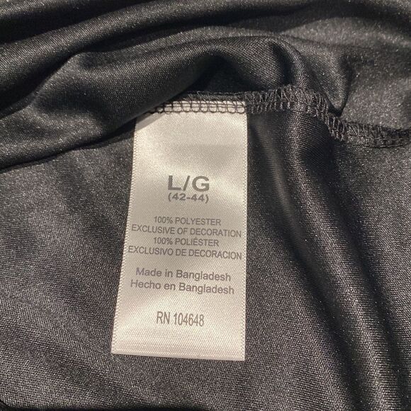 Mens Black Iowa Hawkeyes short sleeve pullover shirt size Large 42-44 - Picture 4 of 6